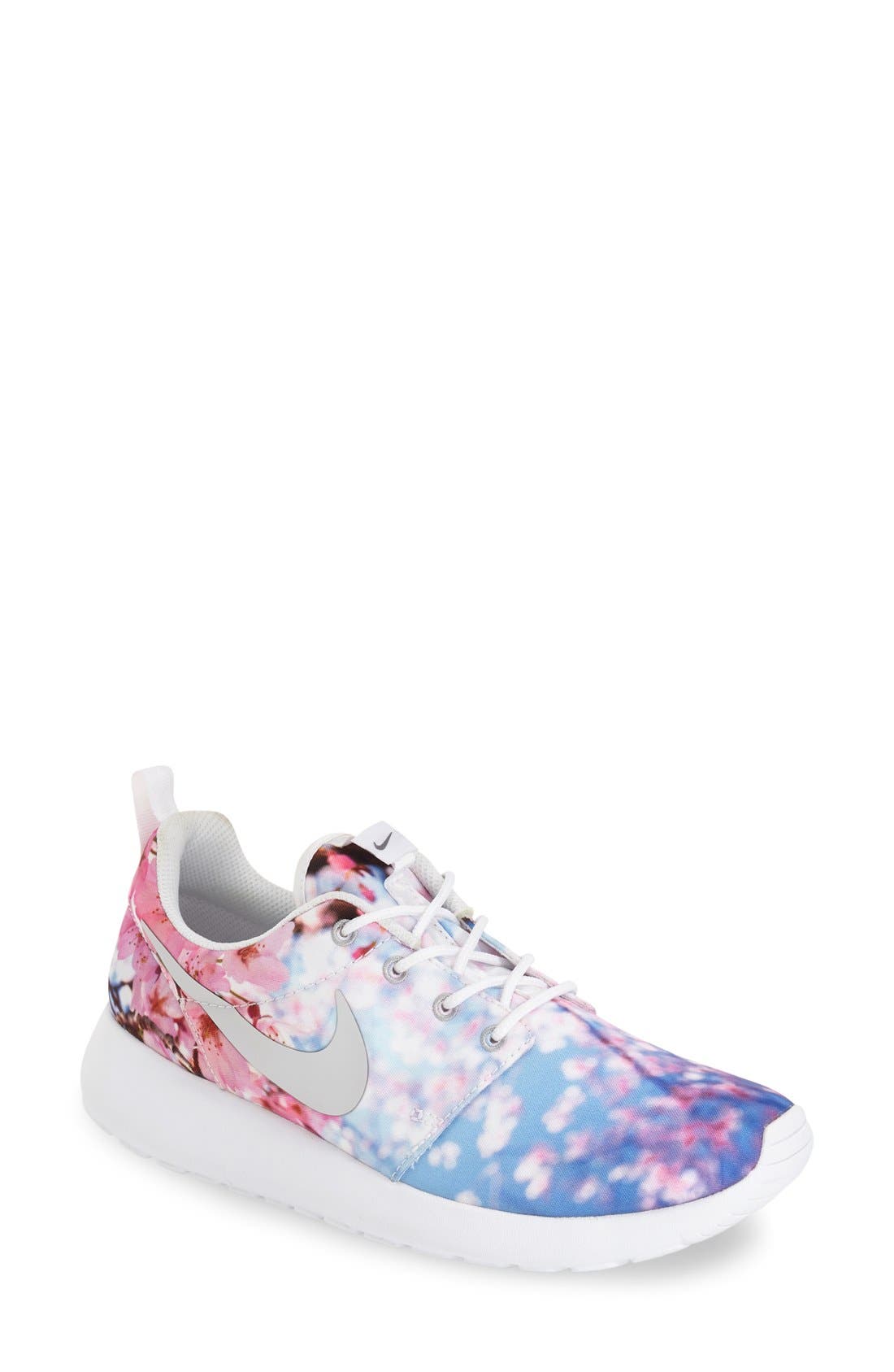 'Roshe Run' Sneaker, Main, color, WHITE/ PURE PLATINUM