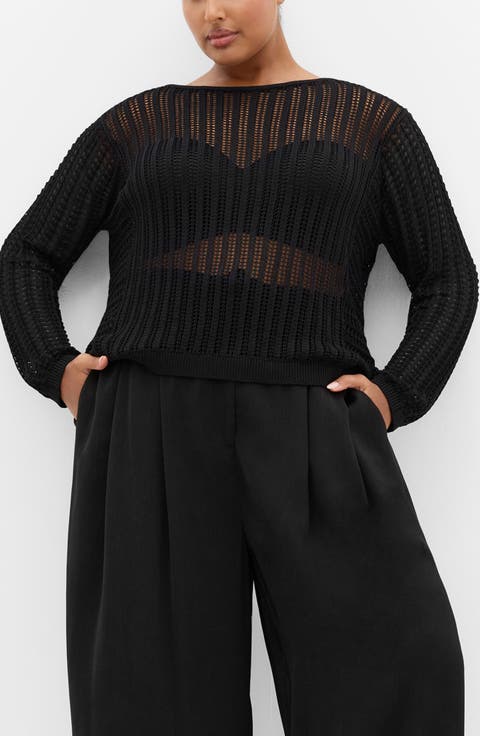 Slouch Open Stitch Sweater