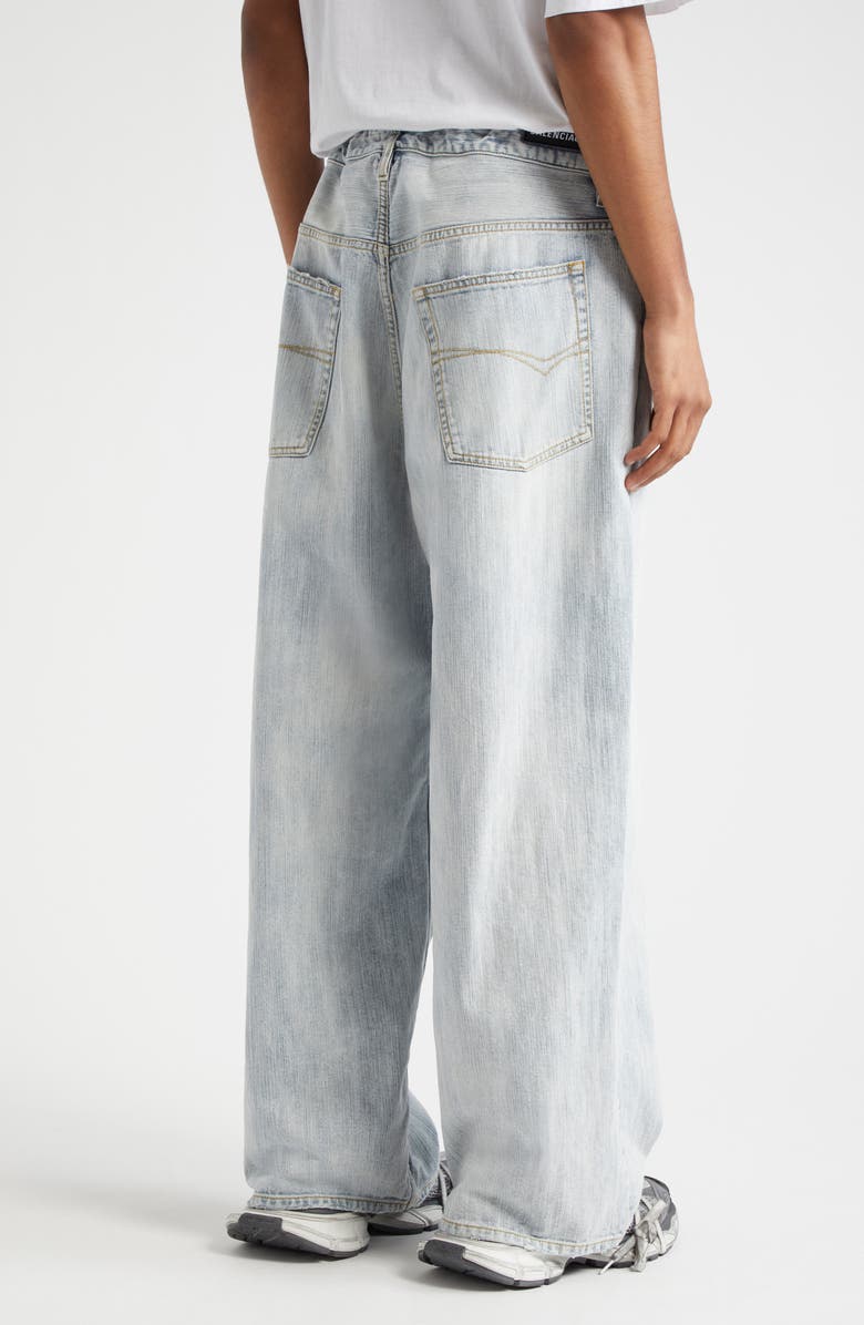 Balenciaga Baggy Denim Jeans, Alternate, color, 