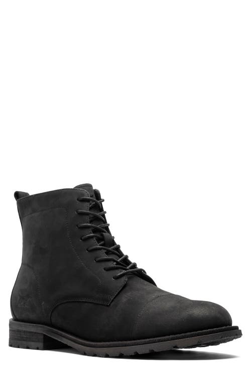 Rodd & Gunn Fort Lace-Up Cap Toe Military Boot in Onyx 