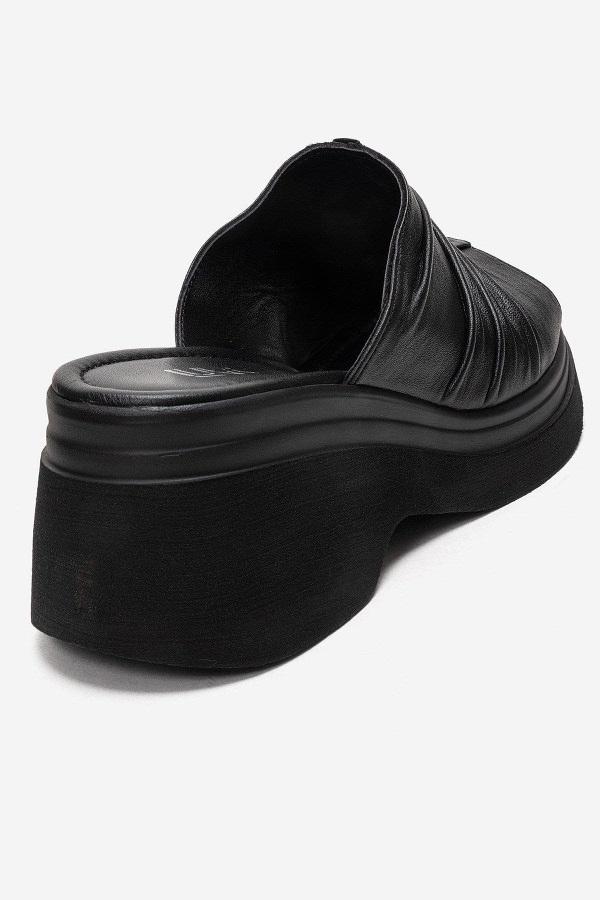 Forever & Always Shoes Nellie Leather Platform Sandal, Alternate, color, Black