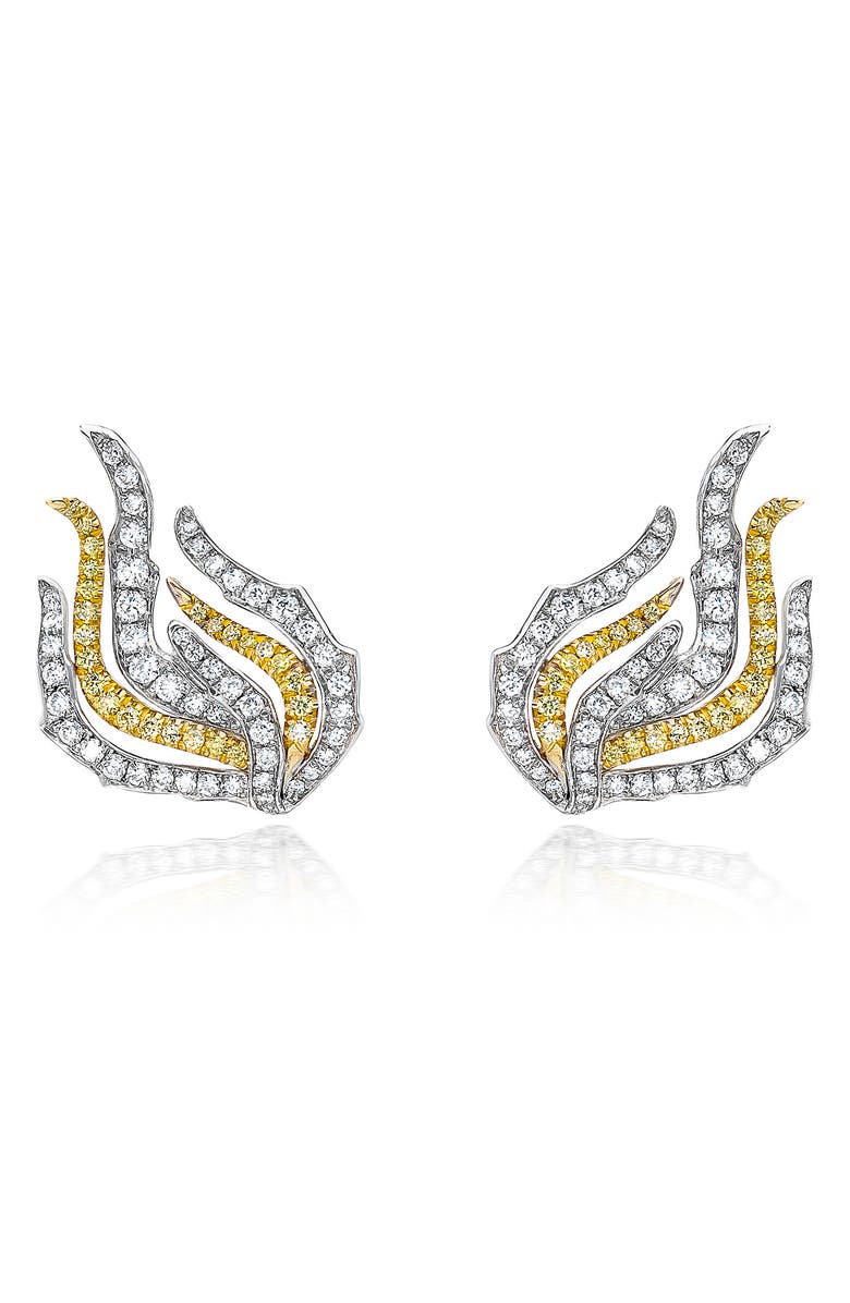 Mindi Mond Fire & Ice Diamond Drop Earrings, Alternate, color, Dia/ 18K Yg