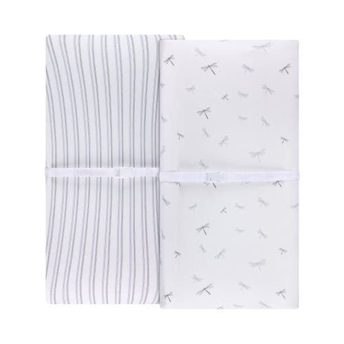 Changing Pad Cover Baby  In Dragonfly & Stripe