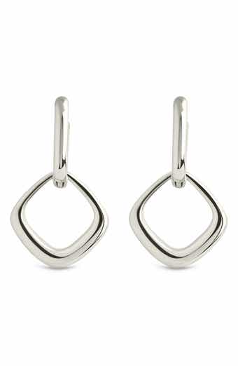 Sterling Forever Tommy Link Drop Earrings