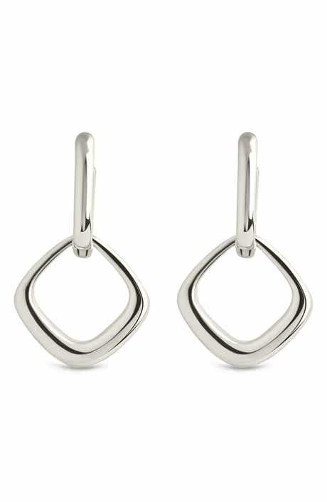 Sterling Forever Tommy Link Drop Earrings