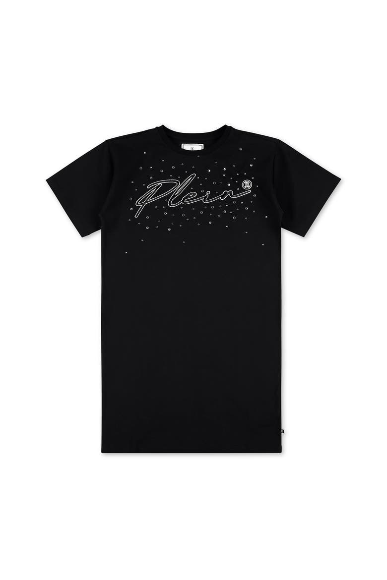 Dress Signature Rhinestone Girl, Main, color, black