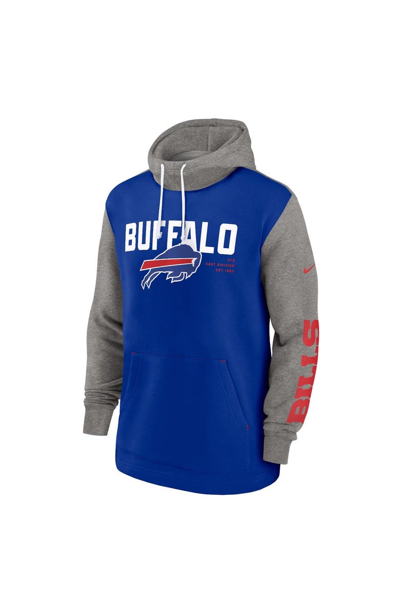 Nike Men's Nike Royal Buffalo Bills Fashion Color Block Pullover Hoodie, Alternate, color,