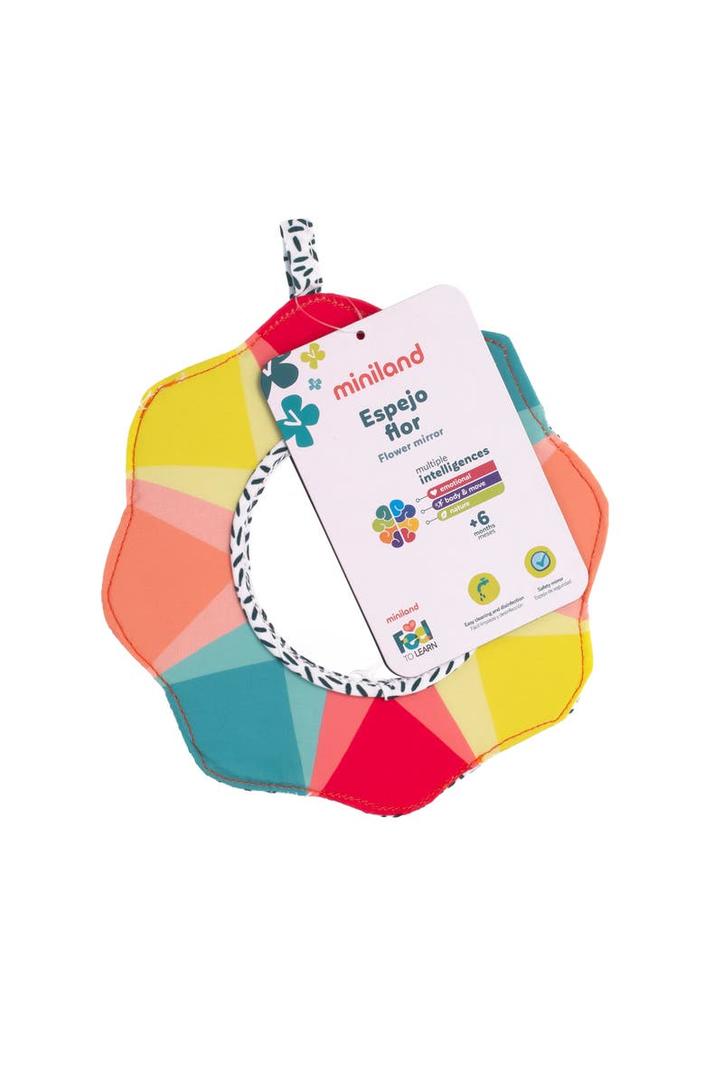 Miniland Feel to Learn Baby Crinkle Mirror, Alternate, color, Multi