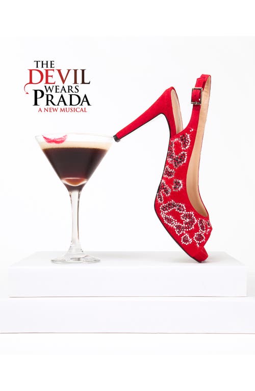 Ron White X The Devil Wears Prada Slingback Peep Toe Pump In Red