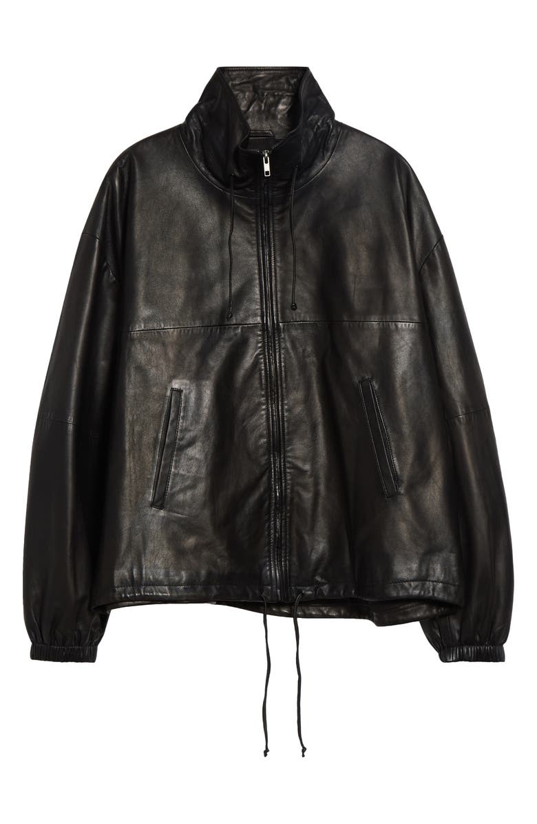 Haikure Jordan Leather Jacket, Main, color, Black