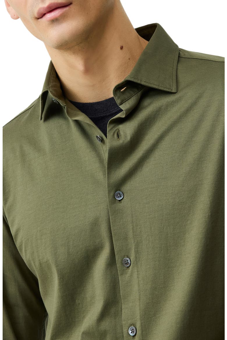 Ascot Park Button-Up Shirt, Alternate, color, KHAKI