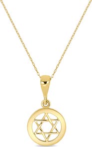 Bony Levy 14k Gold Star of David Pendant Necklace