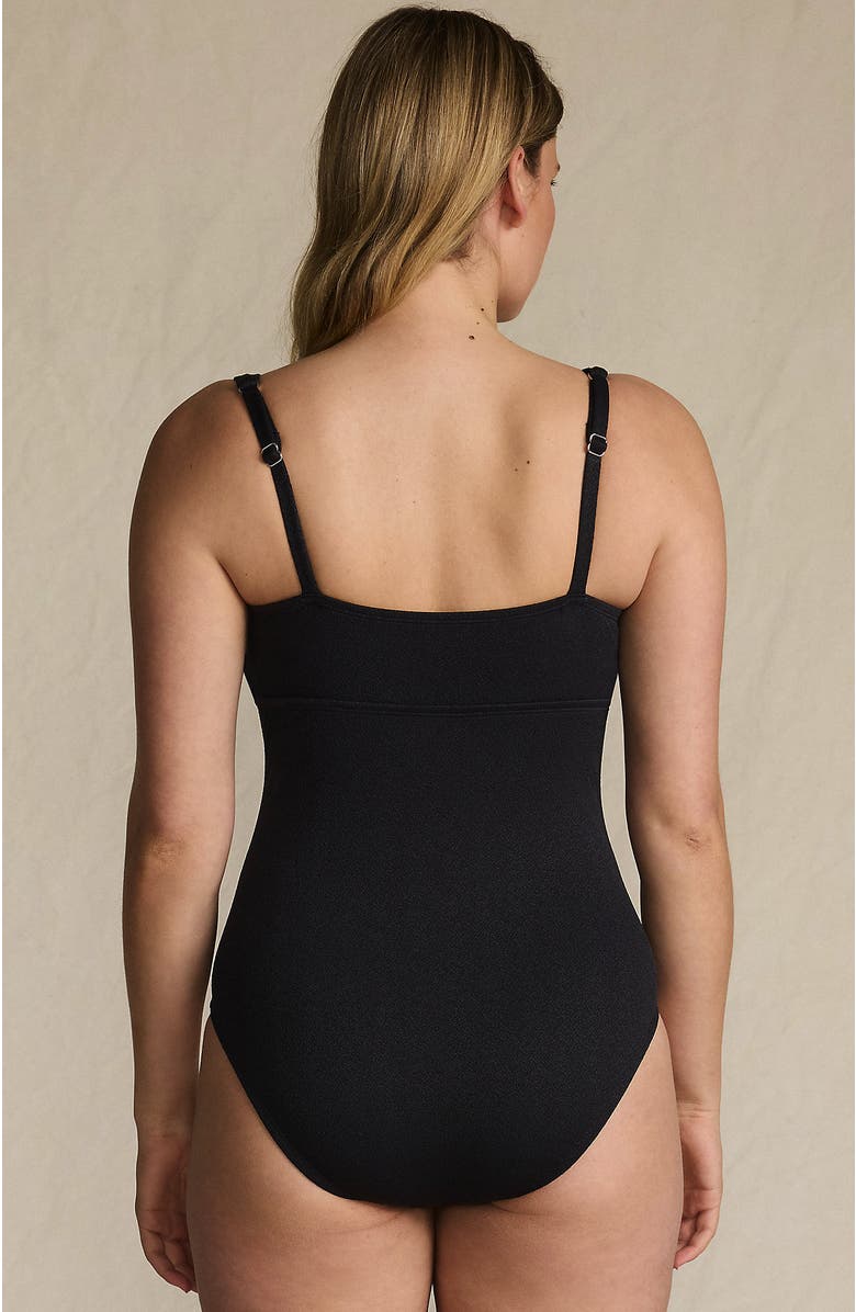 Lands' End Crepe Rectangular Wire One Piece, Alternate, color, 