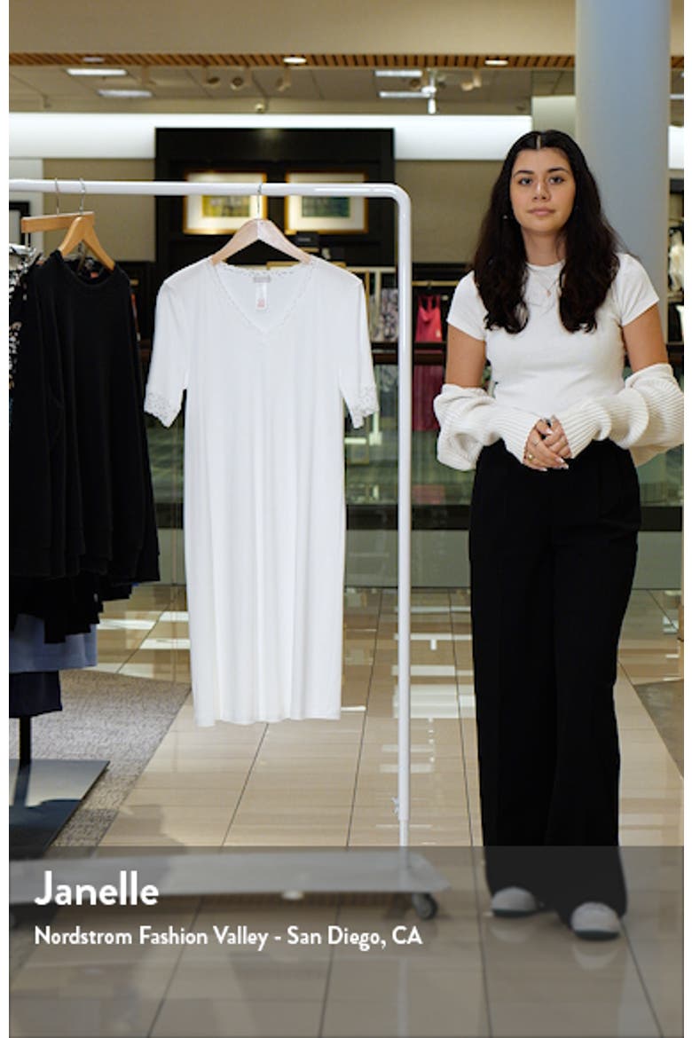 Moments Short Sleeve V-Neck Cotton Nightgown video