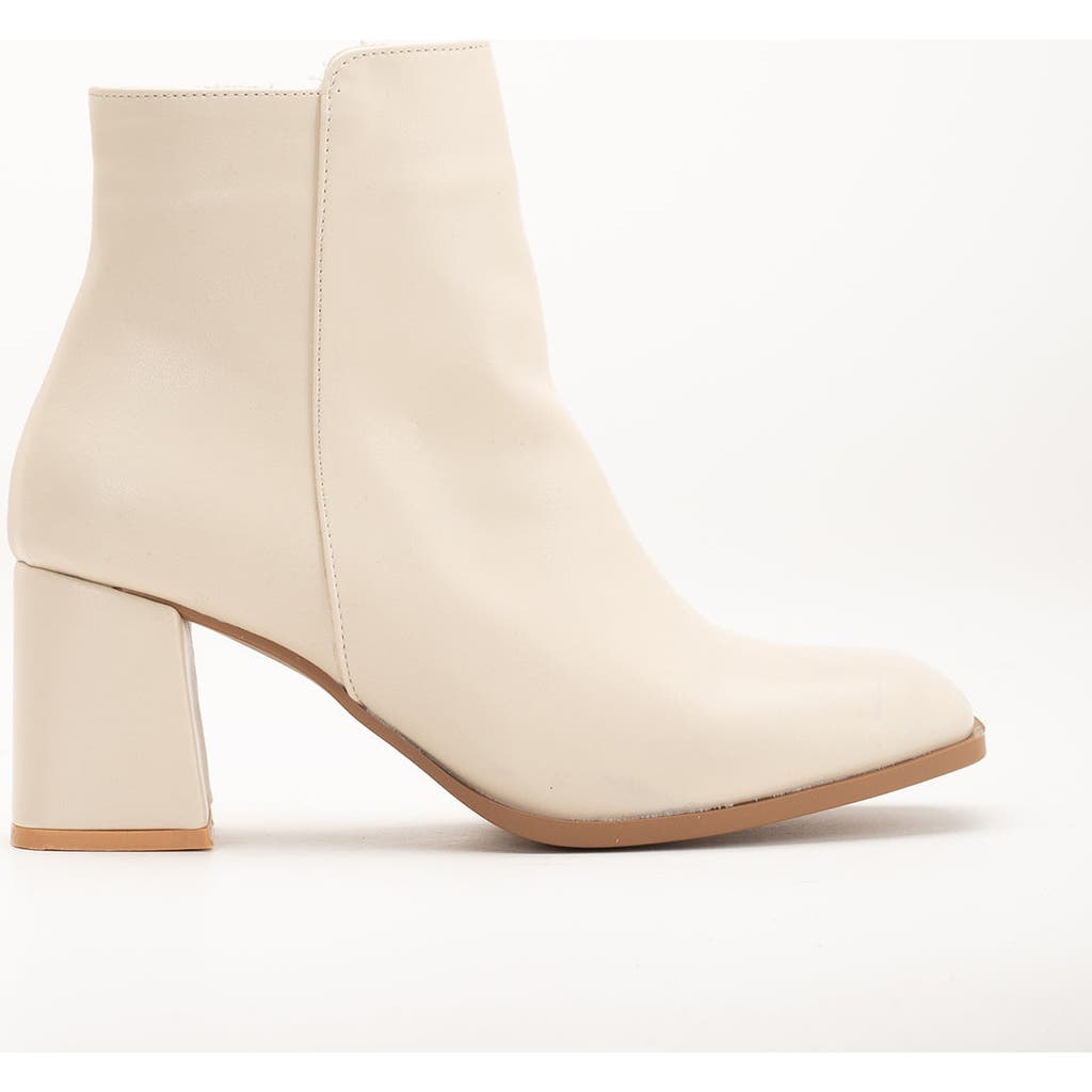 Forever & Always Shoes Nadine Ankle Boots In Beige