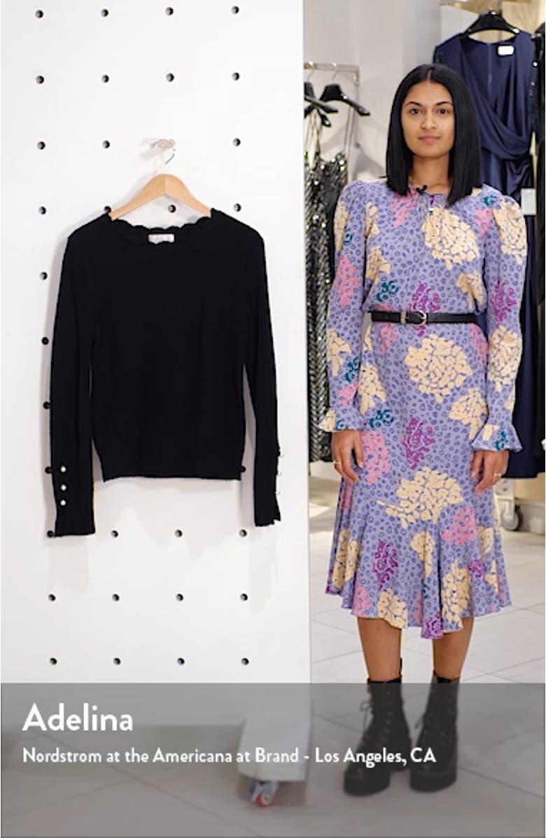 Scalloped Crewneck Sweater, sales video thumbnail