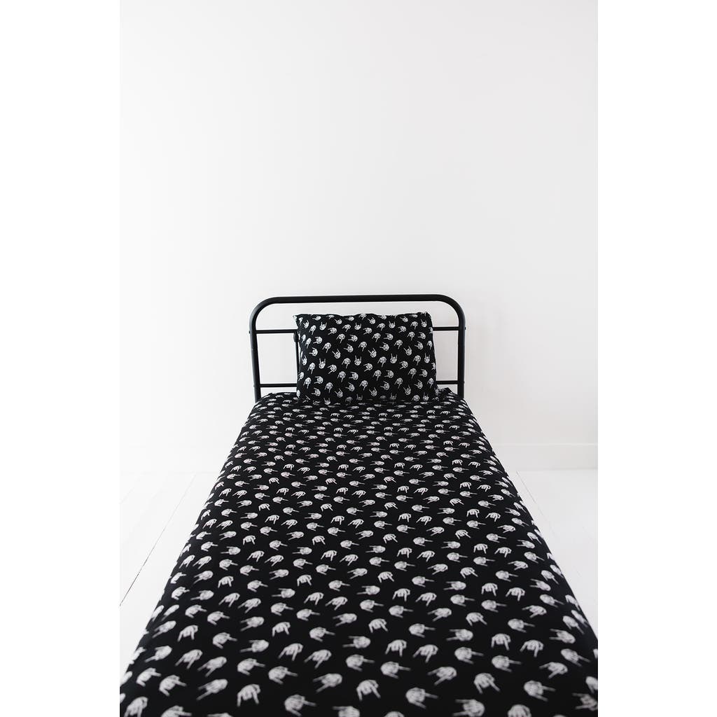 Charlie Lou Baby ® Rock N' Skull Twin Bedding Set In Black