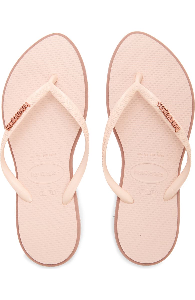 Havaianas Slim Pointed Toe Flip Flop, Alternate, color, Crocus Rose