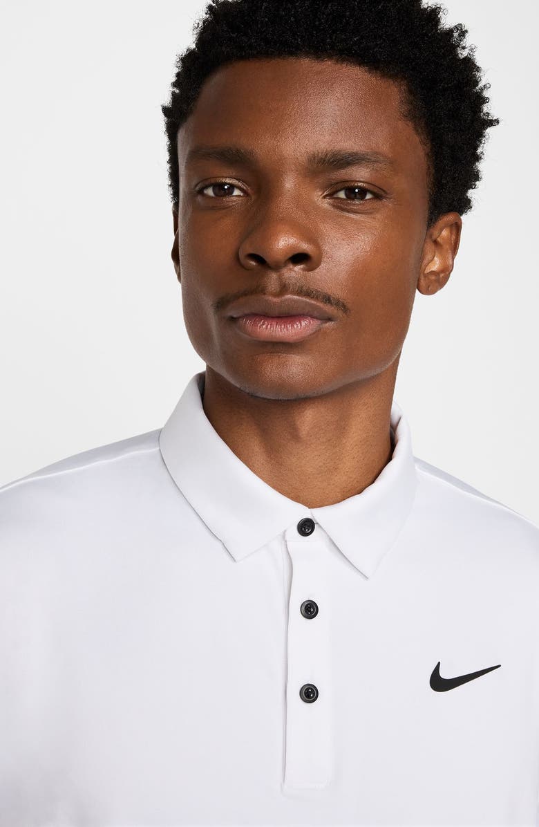 Nike Golf Dri-FIT Tour Solid Golf Polo, Alternate, color, White/ Black