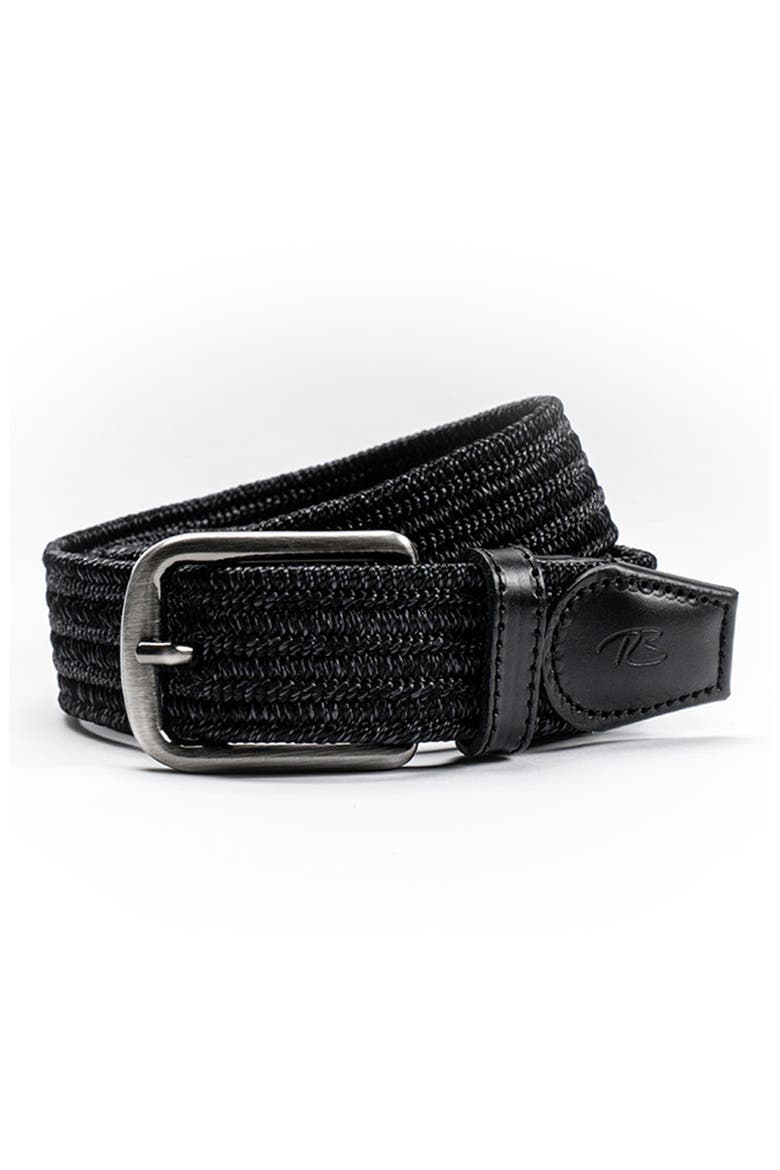 Stirling Woven Belt, Alternate, color, BLACK