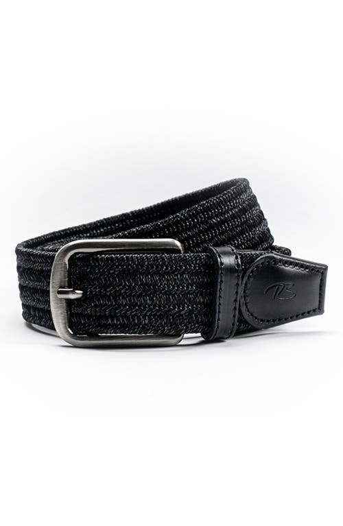 Robert Barakett Stirling Woven Belt In Black