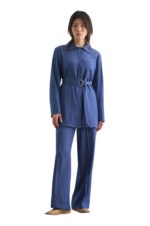 Mizalle Belted Tunic In Multi