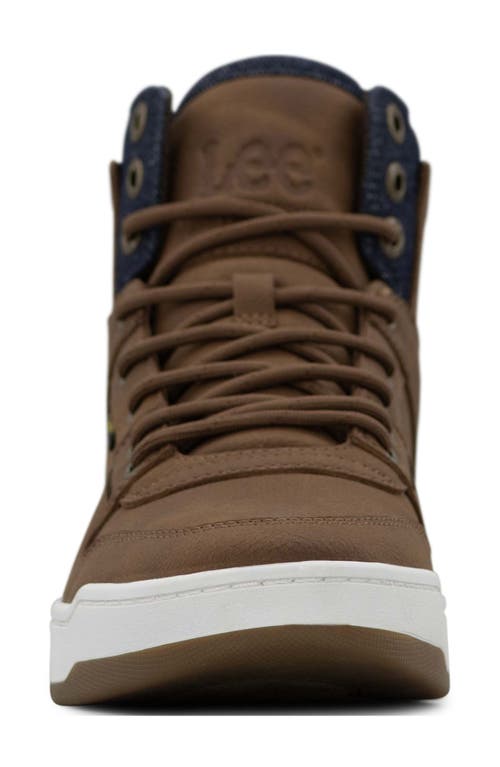 Lee Daybreaker High Top Sneaker In Brown
