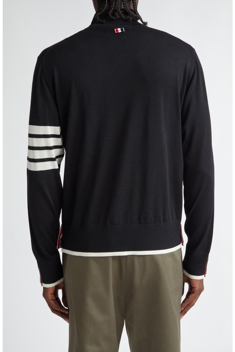 Virgin Wool Turtleneck Sweater, Alternate, color, BLACK