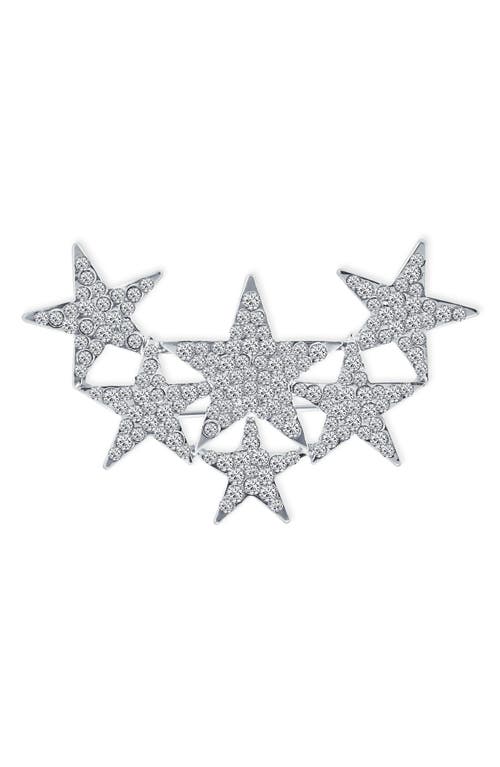 Bling Jewelry Set Of 2 Large Holiday Star Brooches In Multi