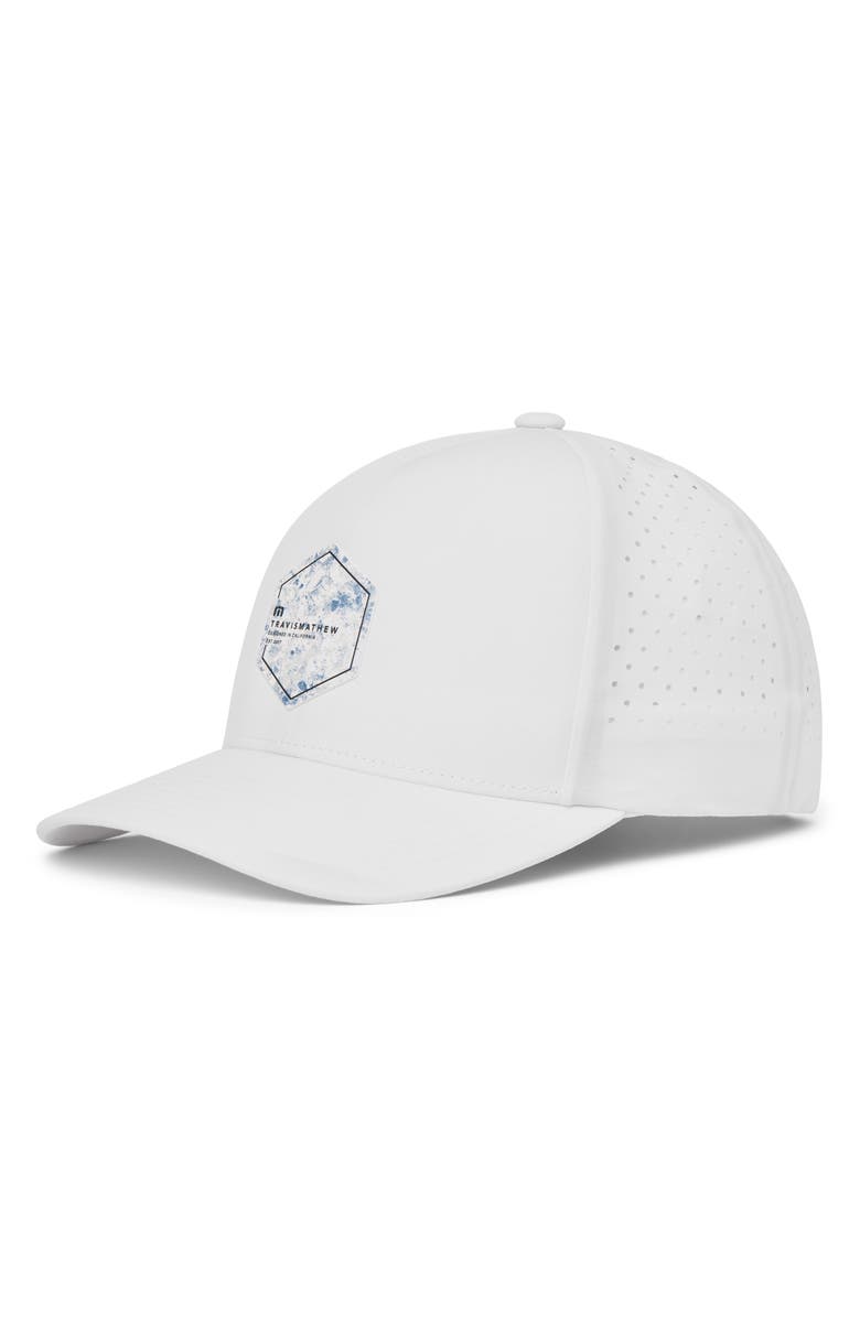 TravisMathew Ocean Vessel Snapback Baseball Cap, Main, color, White