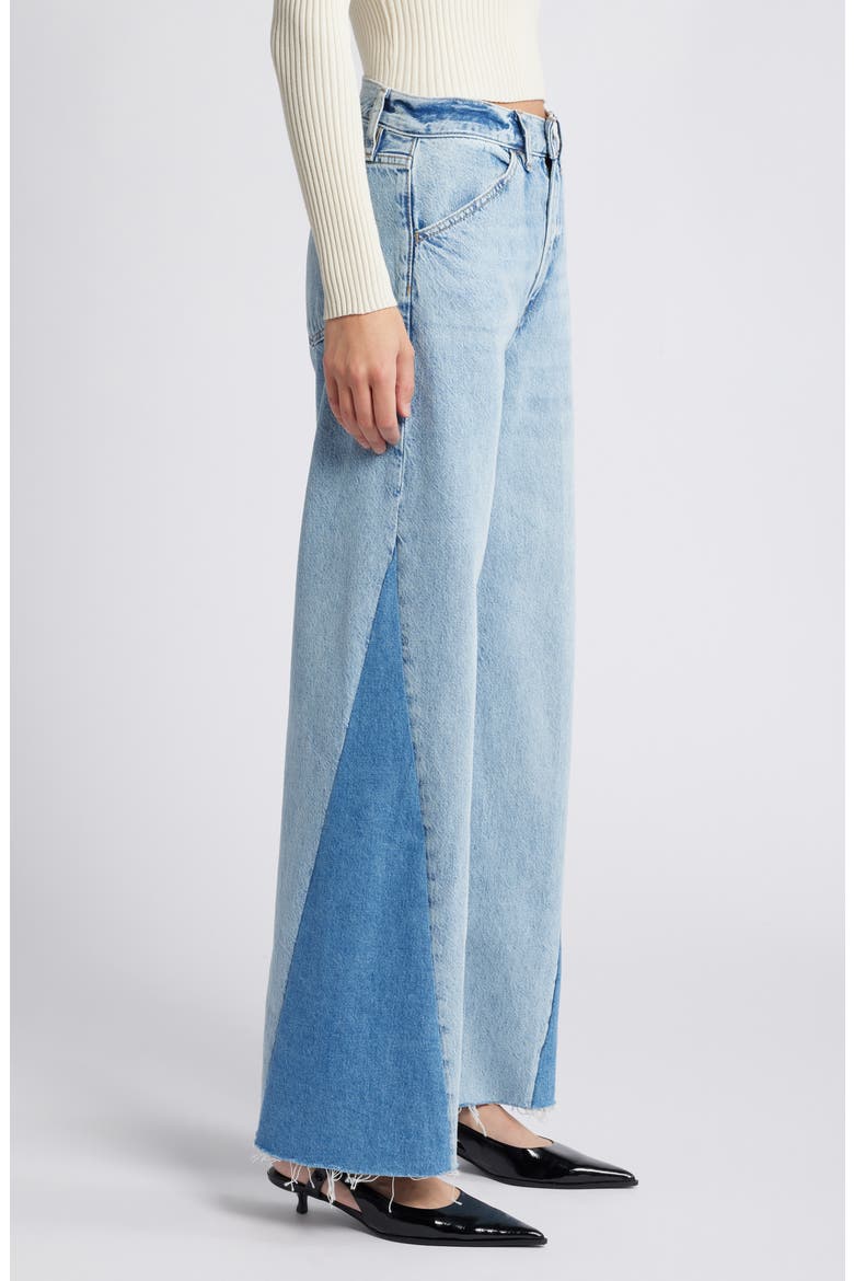 Le Baggy Palazzo High Waist Wide Leg Jeans, Alternate, color, FAIRYTALE