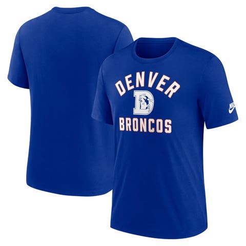 Men's Nike Royal Denver Broncos Favorable Timeline Tri-Blend T-Shirt
