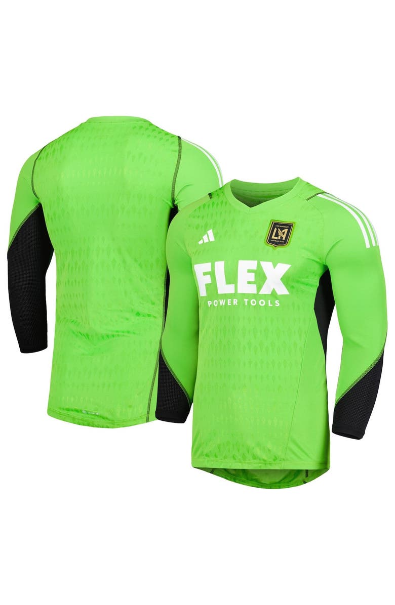 adidas Men's adidas Green LAFC 2023 Goalkeeper Long Sleeve Replica Jersey, Main, color, Green