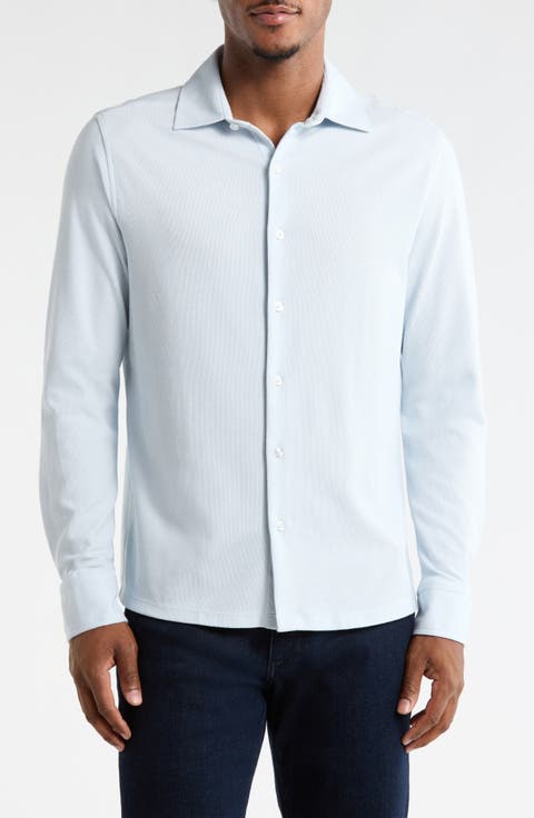 Tyrek Jersey Button-Up Shirt