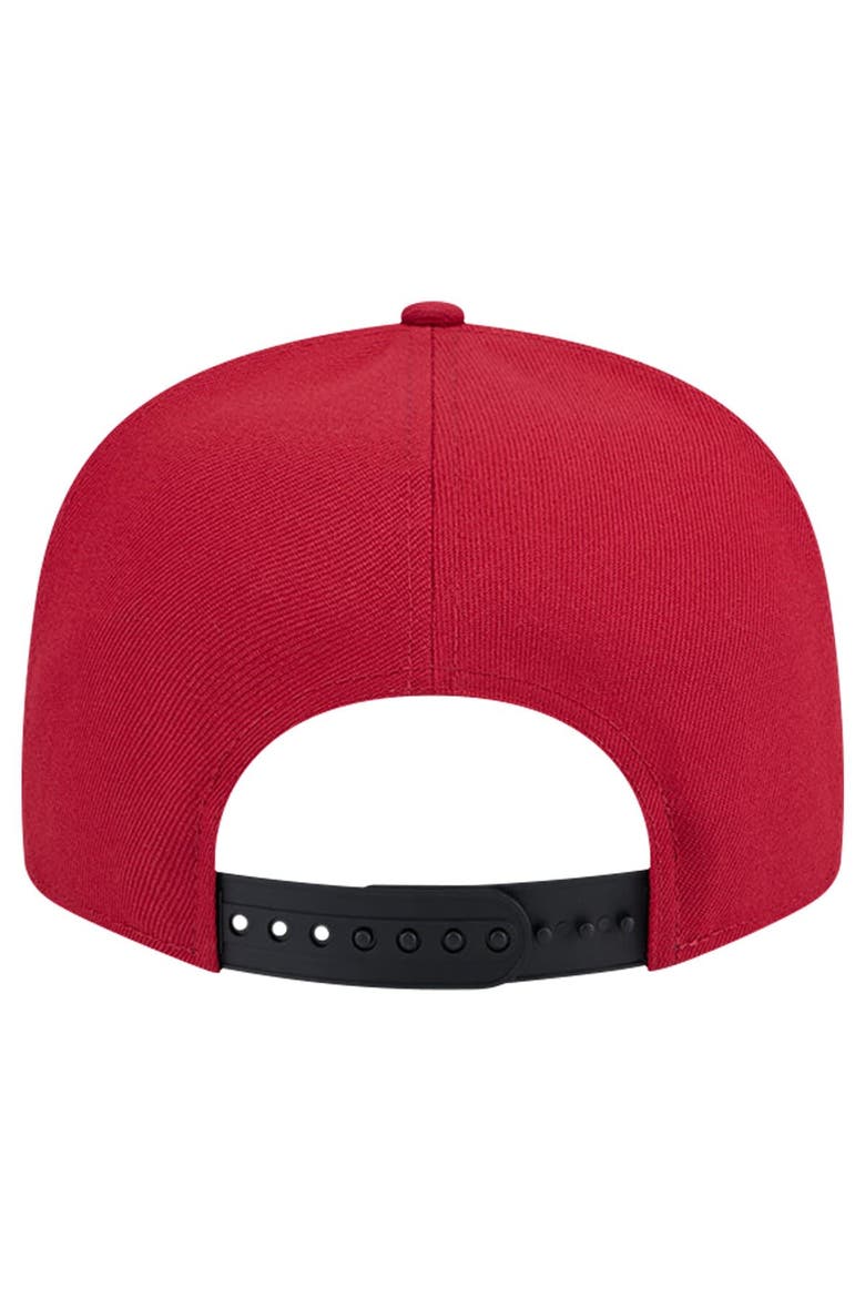 Men's New Era White/Black Miami Heat Throwback Gradient Tech Font 9FIFTY Snapback Hat, Alternate, color, White