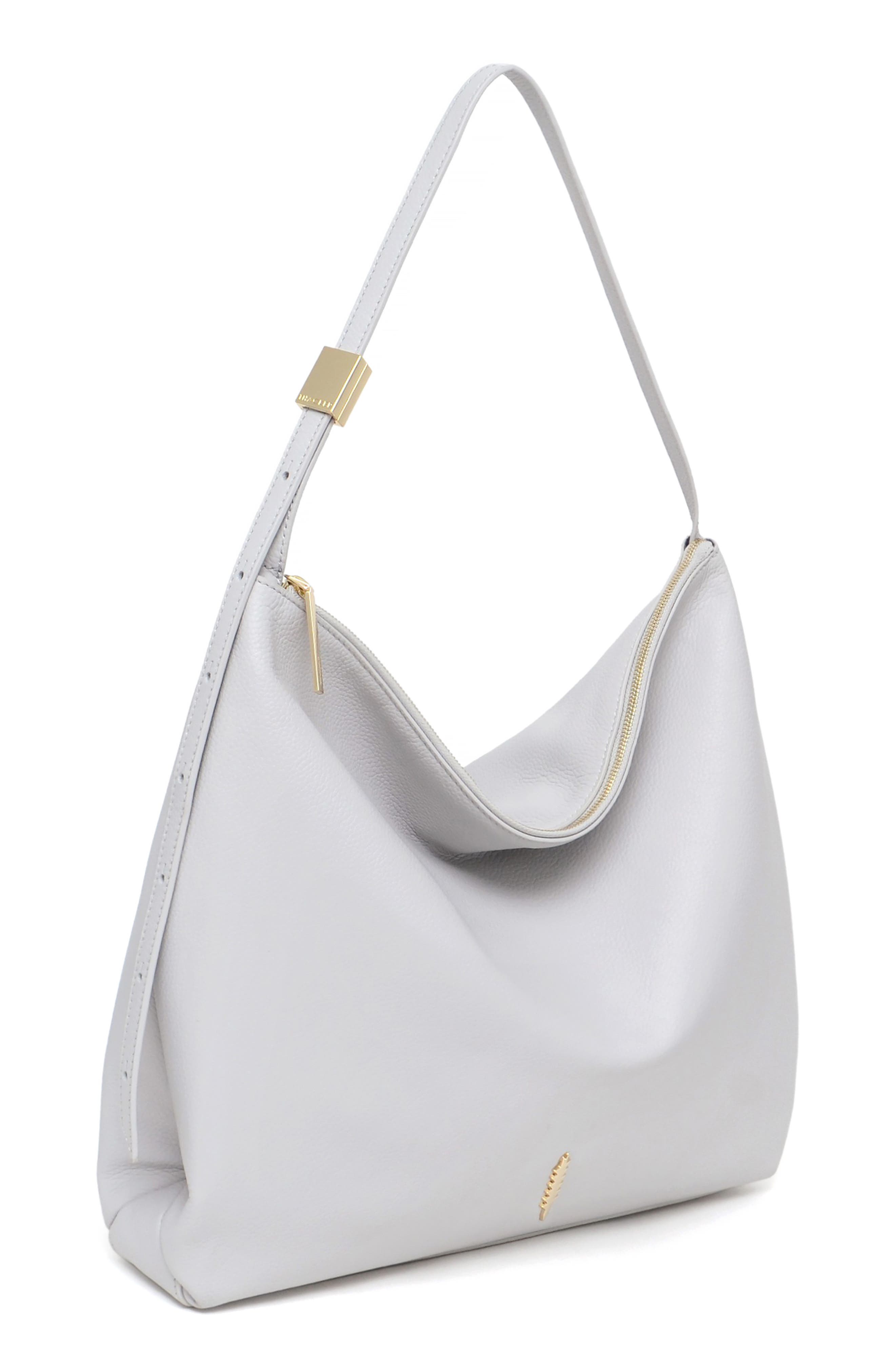 Thacker Gina Angular Leather Hobo Bag, Alternate, color, 