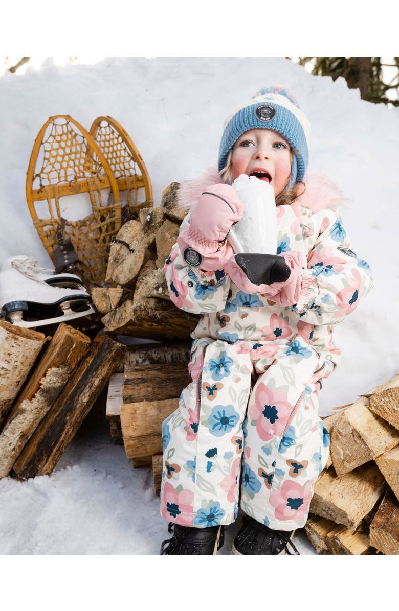Deux par Deux Baby Girl Winter Mittens Play, Main, color, Dusty Pink