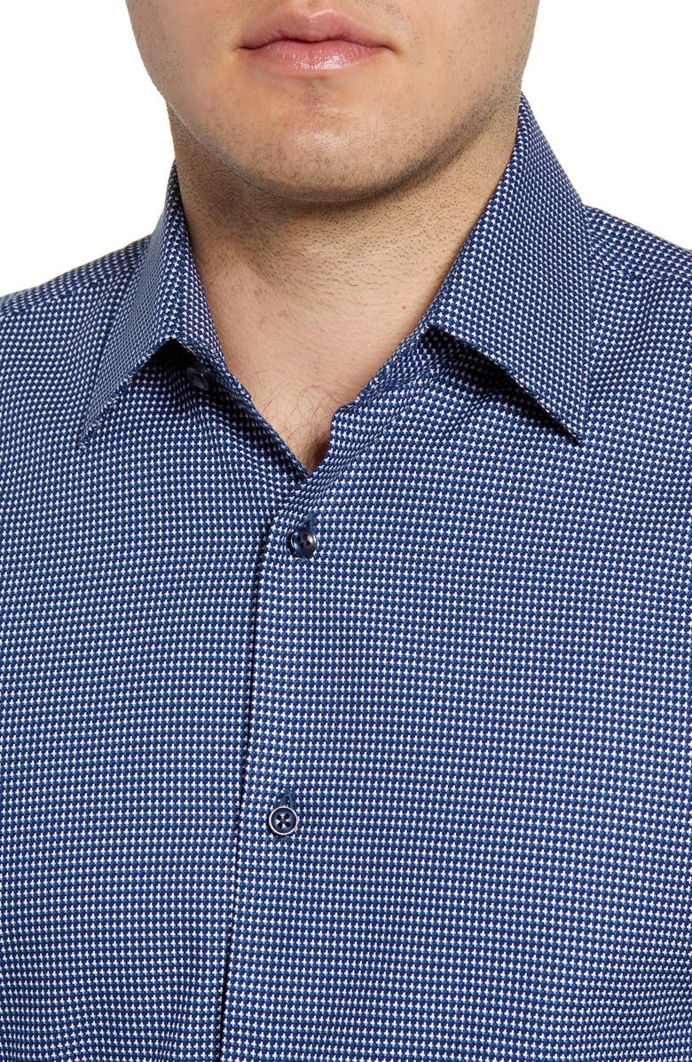 BOSS Slim Fit Geometric Dress Shirt, Alternate, color, 