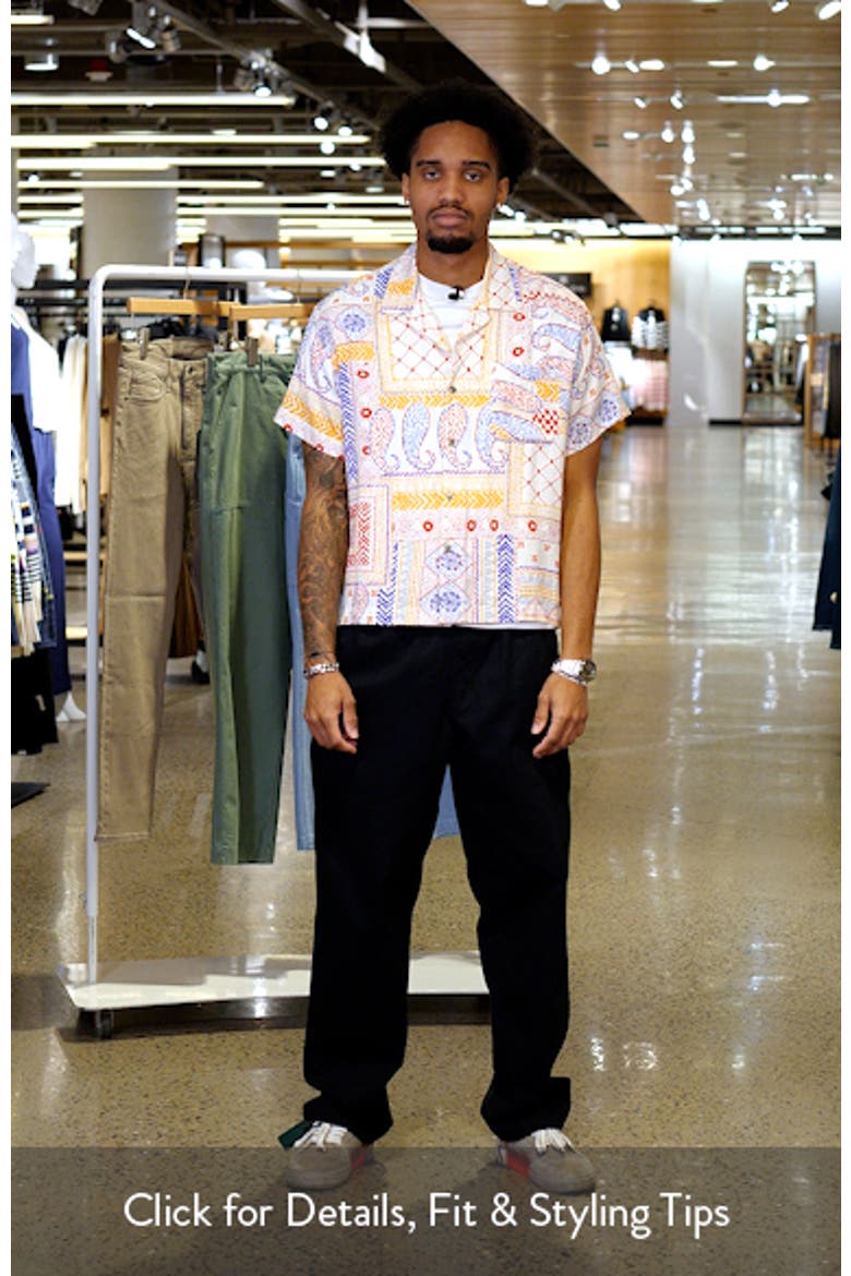 obey dress shirt Bigwig Ian Woven The combination of the intense blue color palette and the robust woven structure makes this garment an ideal companion for leisure activities where value is placed on an individual look and durable comfort without sacrificing clean lines OBEY Wanderer Woven Button-Down Shirt