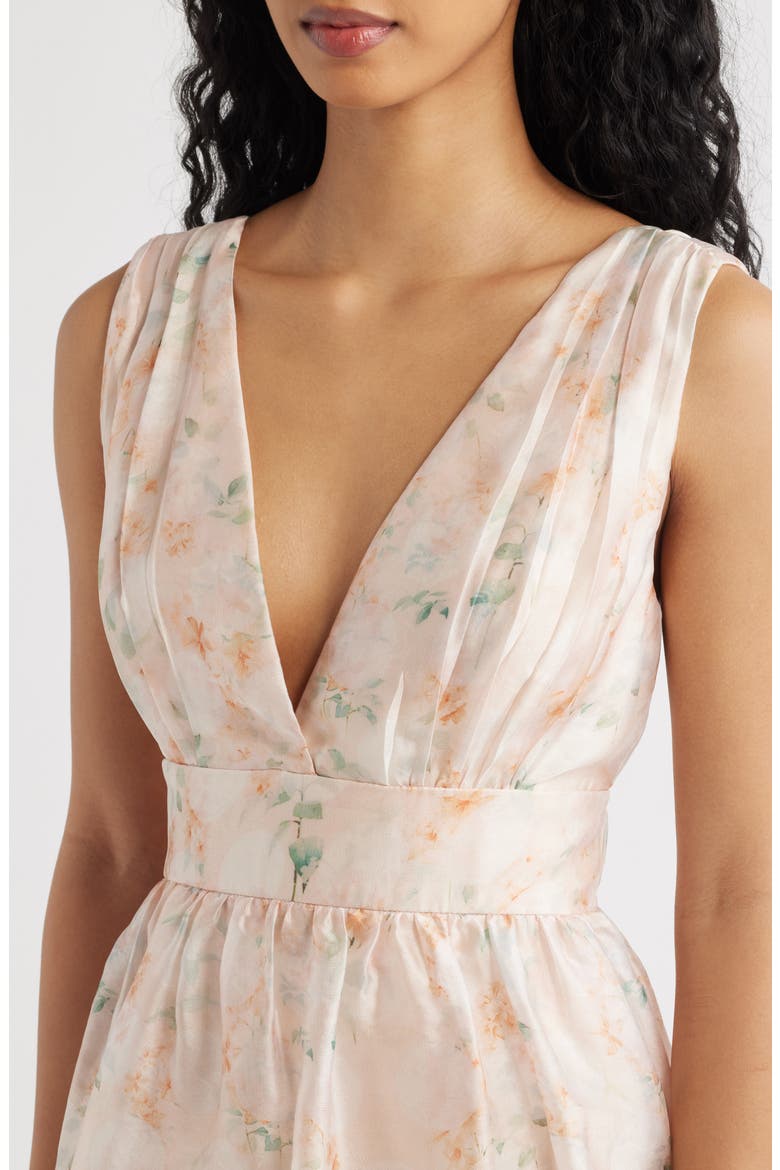 Vallia Tiered Maxi Dress, Alternate, color, BLUSH FLORAL