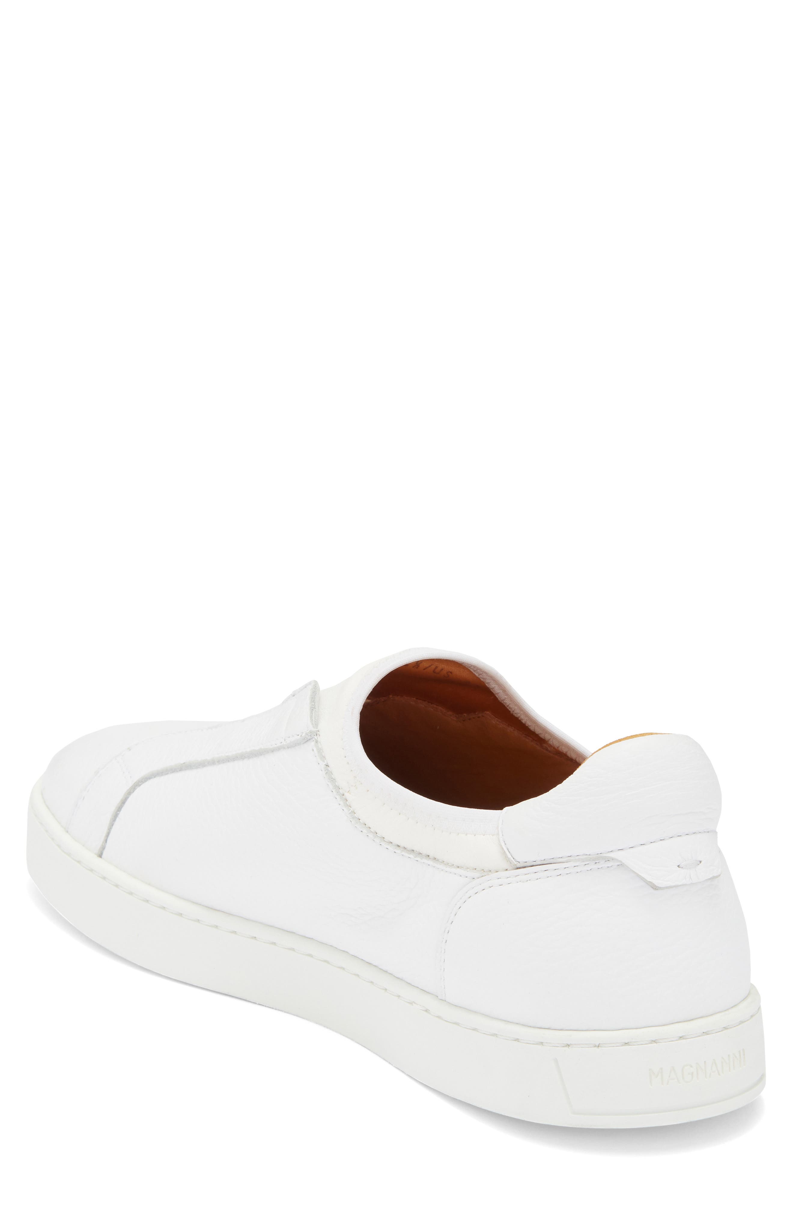 Magnanni Leve Slip-On Sneaker, Alternate, color, White
