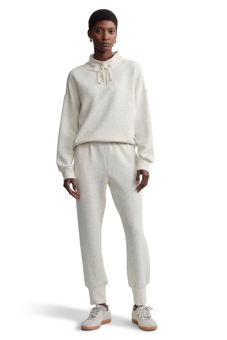 Oakdale Drawstring Sweatshirt, Alternate, color, IVORY MARL FLECK