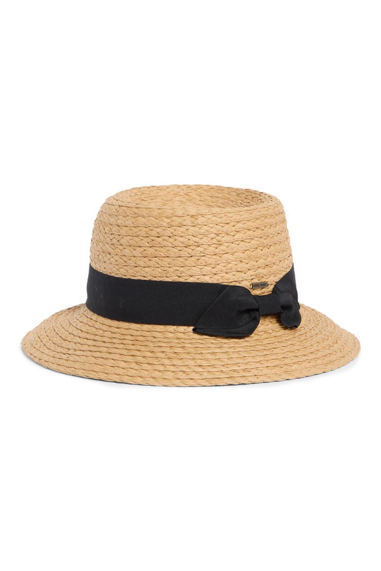 Grosgrain Bow Cloche, Alternate, color, TAN