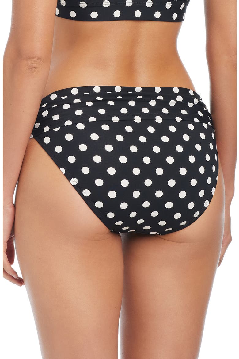 Double Trouble Sarong Hipster Bikini Bottoms, Alternate, color, BLACK/ COCONUT WATER