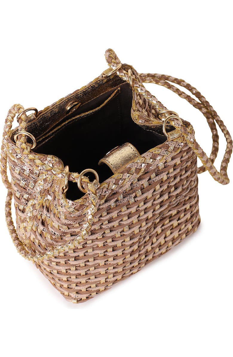 Rafe New York Annick Small Bucket Crossbody, Alternate, color, Gold Multi