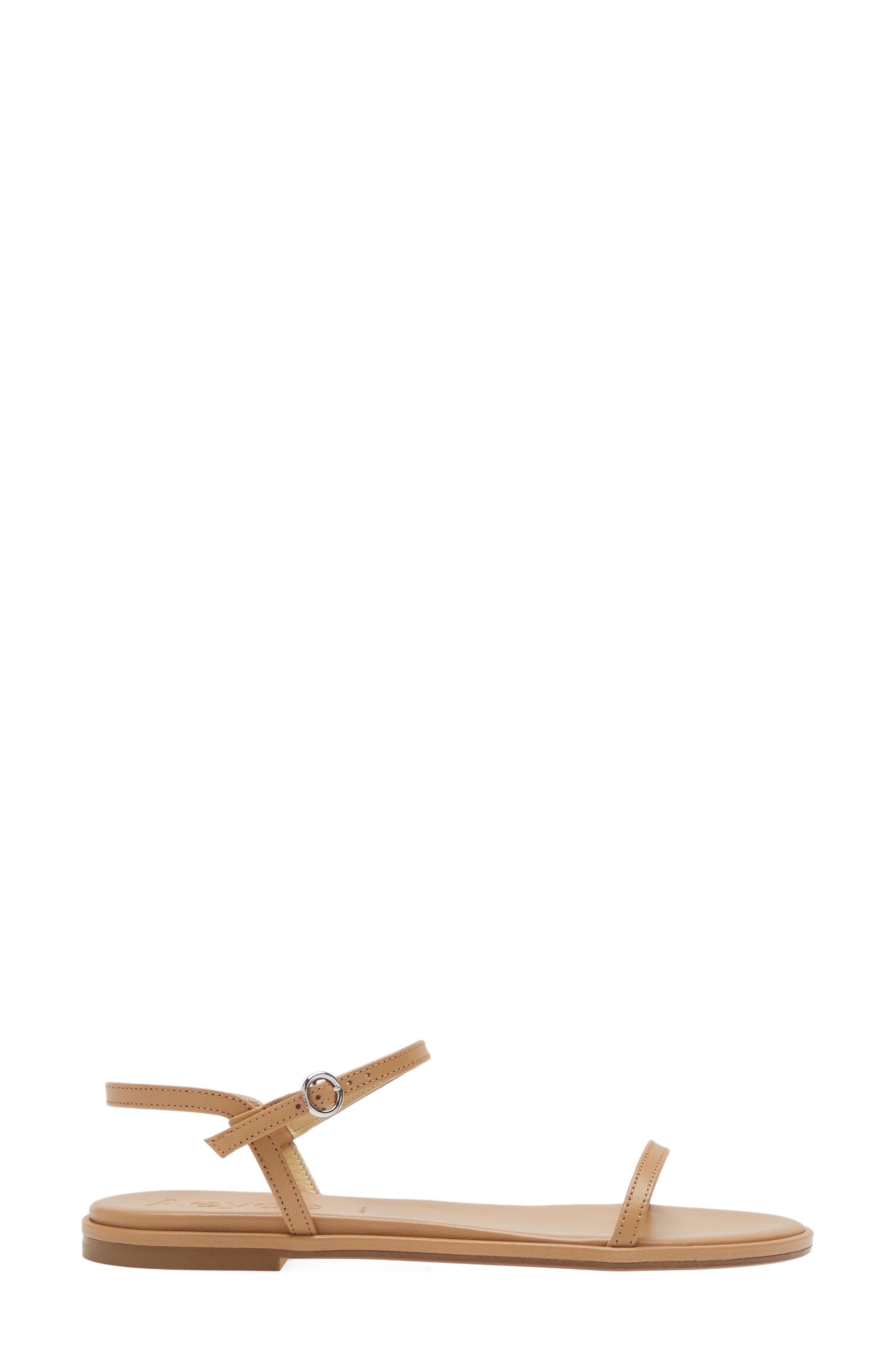 aeyde Nettie Quarter Strap Sandal, Alternate, color, Hazelnut