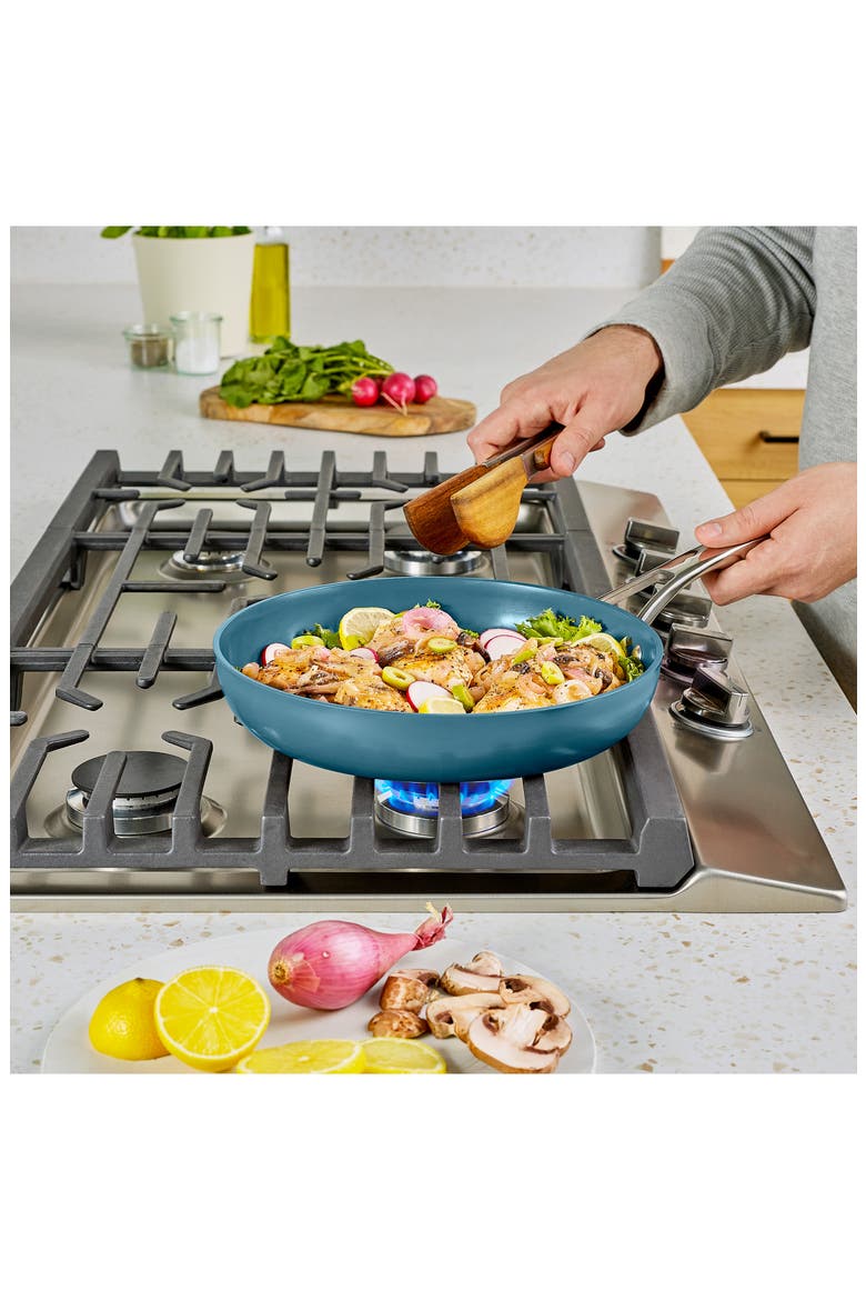 Premier Ceramic Nonstick 8-Piece Cookware Set, Alternate, color, ALUMINUM/ STAINLESS STEEL