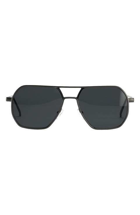 Nola 58mm Polarized Aviator Sunglasses