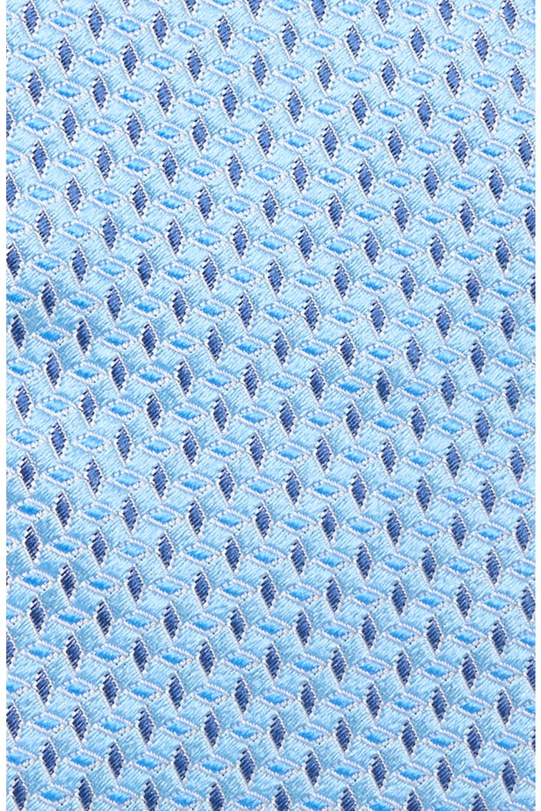 Geo Jacquard Silk Tie, Alternate, color, SKY