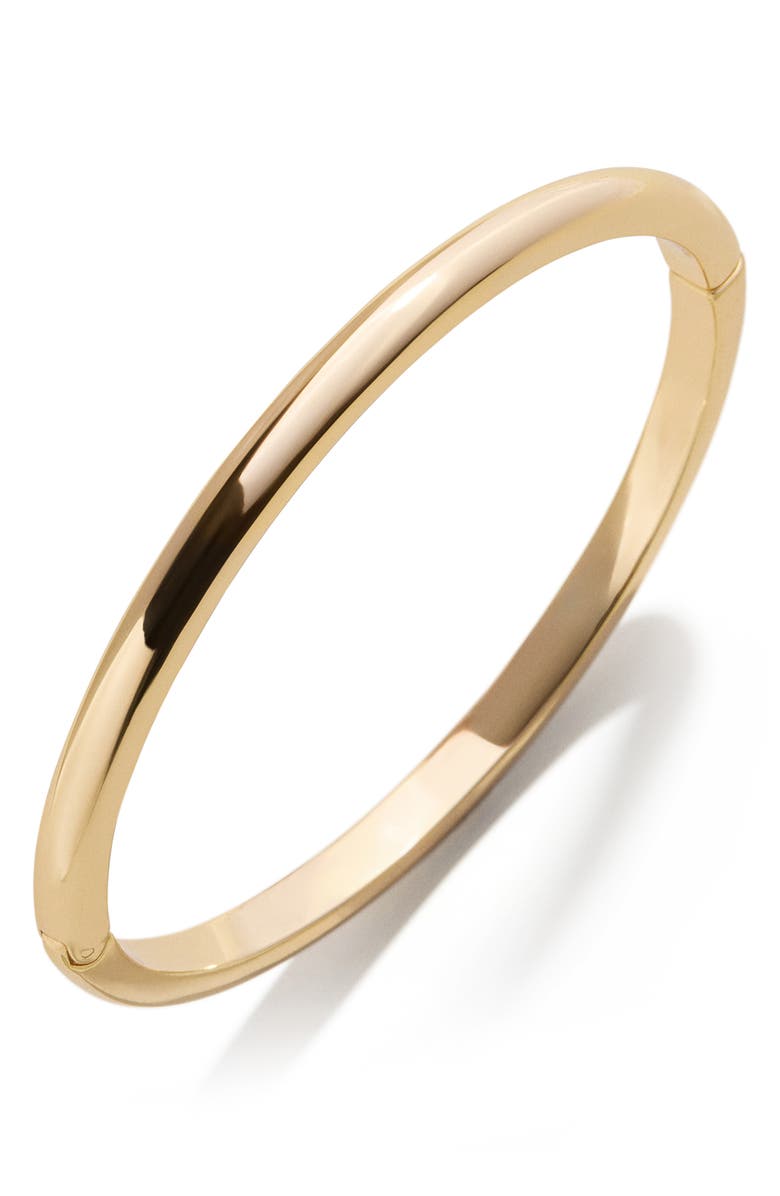 BaubleBar Slim Gold Bangle Bracelet, Main, color, Gold